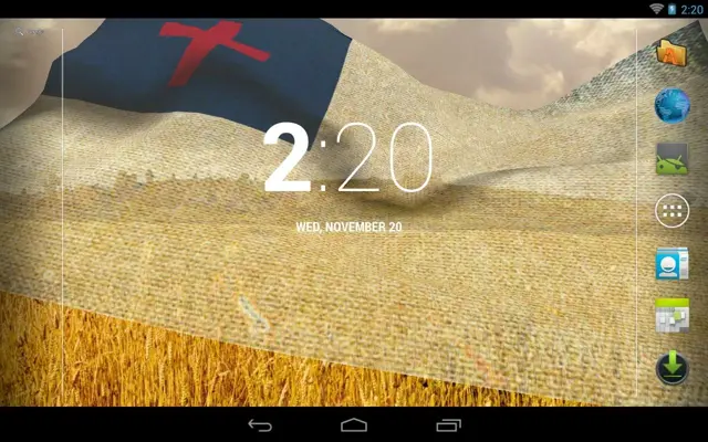 Christian Flag LWP Free android App screenshot 9